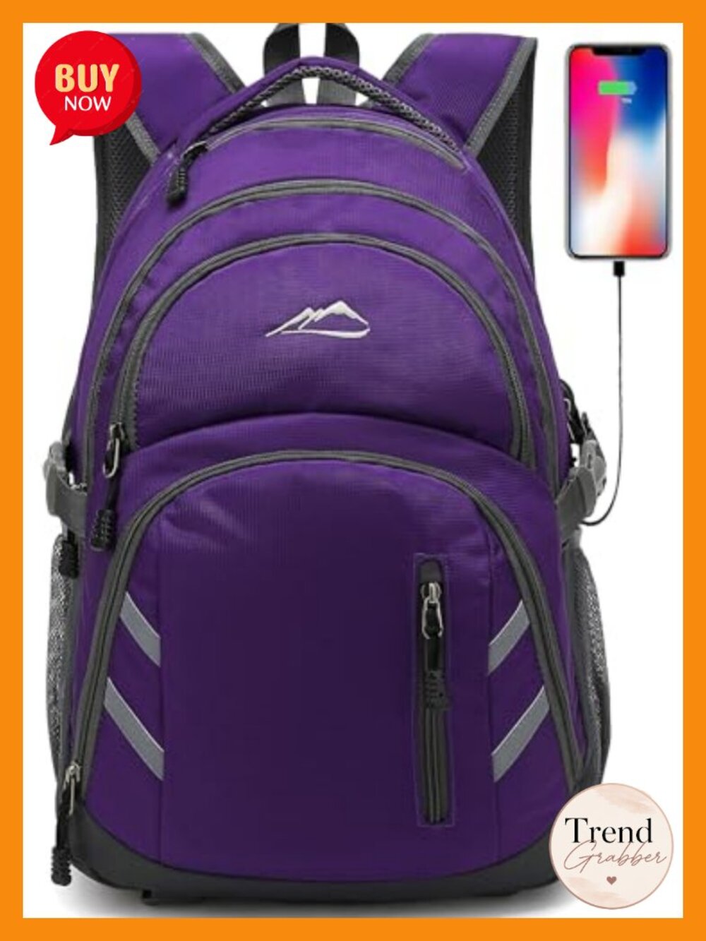 ProEtrade Anti Theft Laptop Backpack with USB Charging Port for College Travel